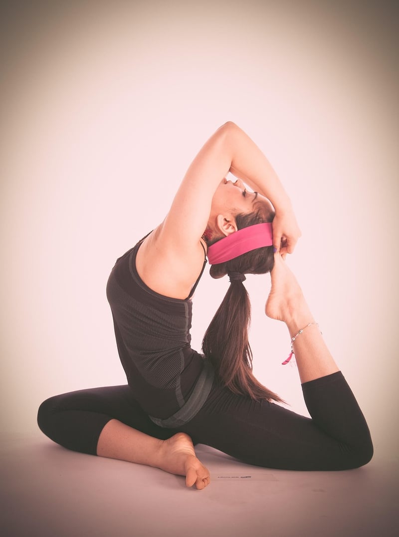 Woman doing yoga exercise